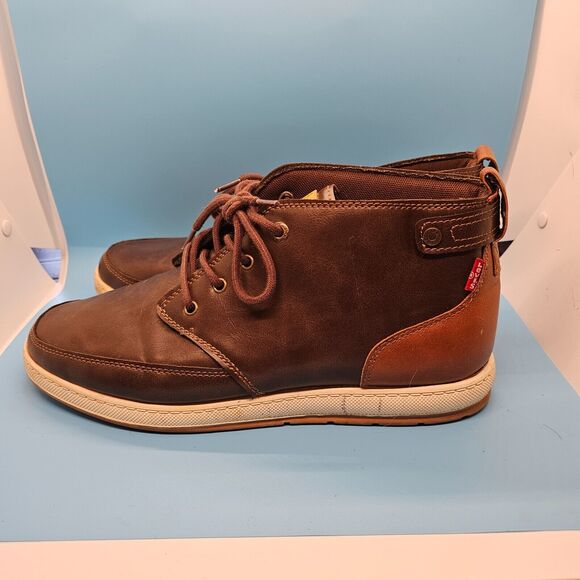 Levi's Mens Dean Synthetic Leather Casual Moc Toe Rugged Casual Boot Sz 11‎ - Picture 1 of 8